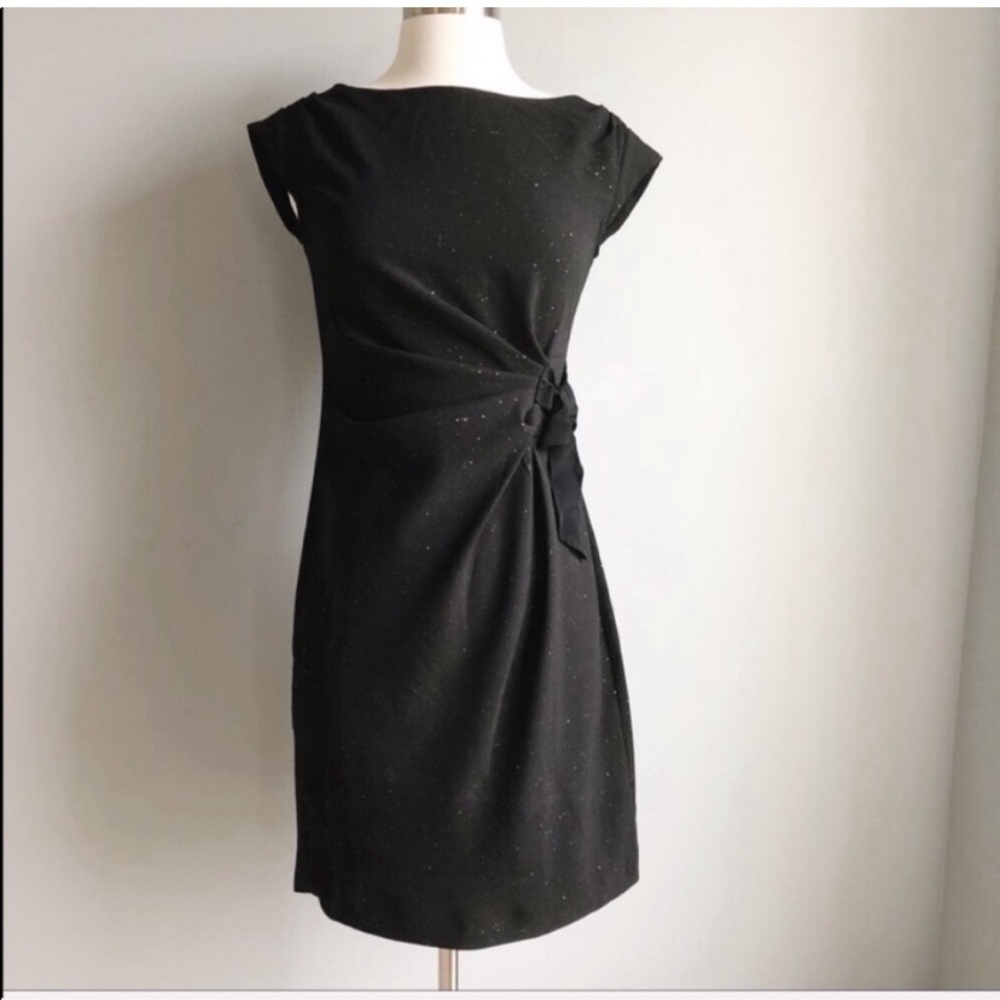 Black Dress with Gold Shimmer